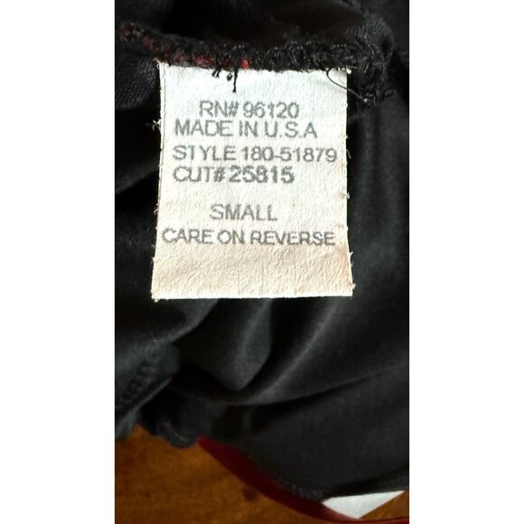 Morbid Threads Gothic Lacy Ruched Slip Dress S Y2K Punk Black Red Lace Bodice - Picture 11 of 11